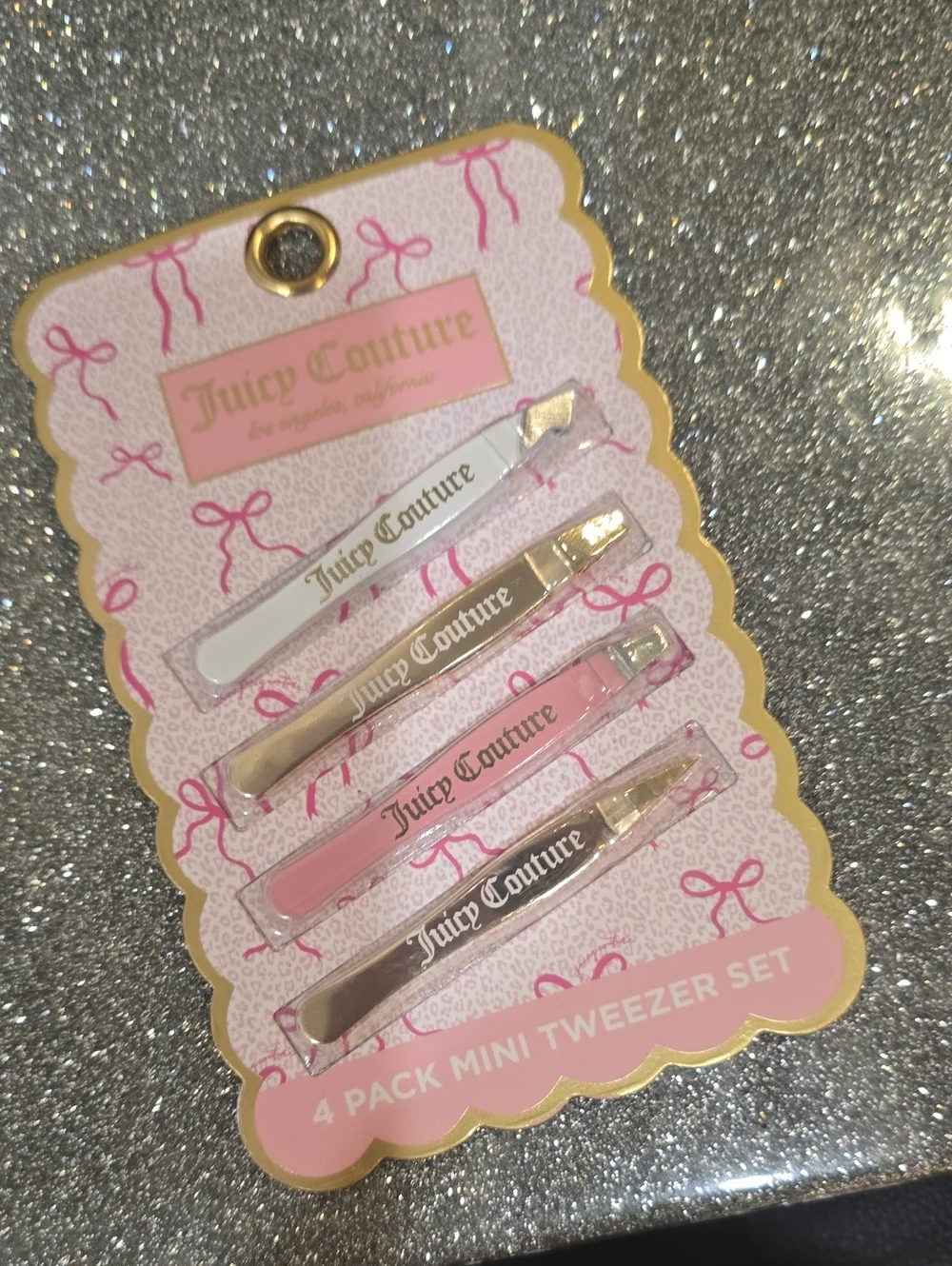 Juicy Couture 4-PK Logo Mini Tweezer Set